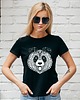 t-shirt damskie Koszulka damska czarna  Panda