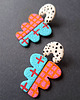 kolczyki z masy plastycznej Kolczyki color no4