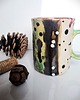 kubki Ceramiczny kubek w stylu boho - Natura