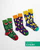 skarpetki damskie Skarpetki Fruit Set - Zestaw 3 pary - Owocowe Szaleństwo (unisex)