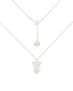 chokery Srebrny choker pancerka z psem Jack Russell Terrier