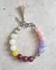 bransoletki z kamieni naturalnych Bransoletka BOHO ART jadeit, jaspis, bordo, fiolet, róż, seledyn