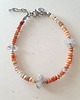 bransoletki z kamieni naturalnych Bransoletka RAW opal ognisty, diament herkimer