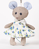 misie i maskotki Myszka Zuzia XS lniana boho maskotka brelok