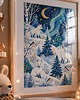 grafiki i ilustracje PLAKAT pokój dziecka zimowa ilustracja zwierzęta lisy Polarne