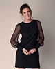 sukienki mini damskie Pitch black dress - elegancka czarna sukienka mini