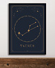 plakaty Plakat Byk/Taurus Znaki Zodiaku Gwiazdozbiór