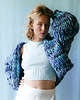kardigany damskie 100% MERINO KOLOROWY KARDIGAN OVERSIZE