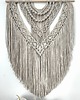 makramy Beżowa Makrama na Ścianę XL STONE Duża Ozdoba Boho 70x100 cm