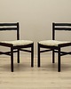 krzesła Komplet dwóch krzeseł palisandrowych, duński design, lata 70, Dania
