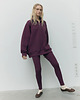 bluza bez kaptura damska Bluza Patchouli zamek mauve wine