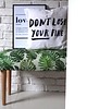 ławki ŁAWKA ławeczka tapicerowana liście monstera puf