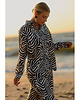 komplety damskie CS - Komplet SAFARI czarno biała zebra koszula spodnie