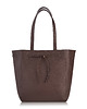 torby na ramię TORBA SHOPPER SKÓRZANA DAMSKA NA RAMIĘ BRĄZOWA PAOLO PERUZZI IN-64-BR