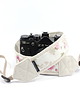 fotografia Pasek do aparatu Róże na Ecru camera strap