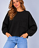 bluza bez kaptura damska Bluza Flavia  Czarna