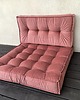pufy do siedzenia Sofa modułowa Futon materac francuski Velvet  Róża