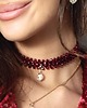 chokery Choker 5-rzędowy Fashion Gloss