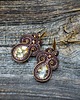kolczyki soutache Brązowe kolczyki soutache