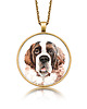 wisiory Medalion okrągły SAINT BERNARD rasowy pies