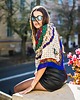 apaszki Włoska chusta vintage 100% wełna