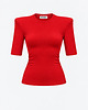 t-shirt damskie T-shirt CLOSE Crew Neck Red 
