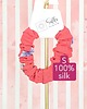 gumki do włosów S wąska gumka jedwabna do włosów jedwab naturalny scrunchie koralowa