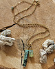 naszyjniki - inne Naszyjnik z turkusem afrykańskim i frenitem