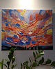 obrazy Obraz ręcznie malowany na płótnie 40x50 cm - abstrakcyjny pejzaż