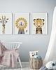 obrazy i plakaty do pokoju dziecięcego Tryptyk - kolor "Musztardowy"