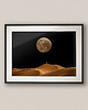 plakaty Minimalistyczny plakat poziomy  Spacer nocą - Kolaż Fine Art