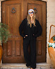 spodnie materiałowe damskie Spodnie Classic One Black