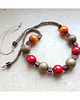 wisiory 5216 naszyjnik boho naturalny drewno