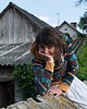 bluza z kapturem damska Bluza kangurka "Meander" z musztardą - unisex