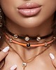 chokery Choker ze skóry Savage Leather - czarny