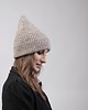 czapki damskie Czapka beanie  chłodny beż  100% merino