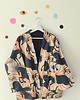 marynarki damskie Kimono Horses z muślinową podzewką _black