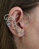 nausznice Nausznica zausznica  błękitny topaz wire wrapping
