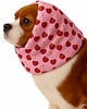 ubranka dla zwierząt SNOOD KOMIN OPASKA dla psa przeciwdeszczowy wodoodporny WISIENKI WIŚNIE L