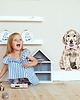naklejki ścienne do pokoju dziecka Spaniel z kokardką - Naklejka Na Ścianę