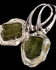 kolczyki wire wrapping Zjawiskowe mołdawity