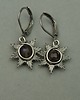 kolczyki wire wrapping Małe kolczyki słoneczka labradoryt wire wrapping