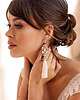 Biżuteria ślubna Lace Me Tassel Line Gold - kolczyki z chwostem
