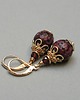 kolczyki z kamieniami Kolczyki Jajeczka Faberge Burgund /19-11-24/