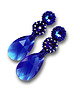 kolczyki swarovski Majestic Blue I, kolczyki z kryształami Swarovskiego, beading