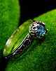 pierścionki srebrne Pierścień Elf  Eris - Topaz London Blue Srebro