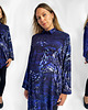 koszule damskie  Granatowa KOSZULA oversize/ szmizjerka, autorski print rybki 100% wiskoza