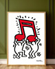 plakaty PLAKAT dekoracyjny pop art  muzyka Keith Haring grafika