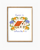 grafiki i ilustracje Plakat ilustracja Home is where the heart is