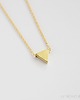 złote naszyjniki 16k Gold Plated Triangle Necklace